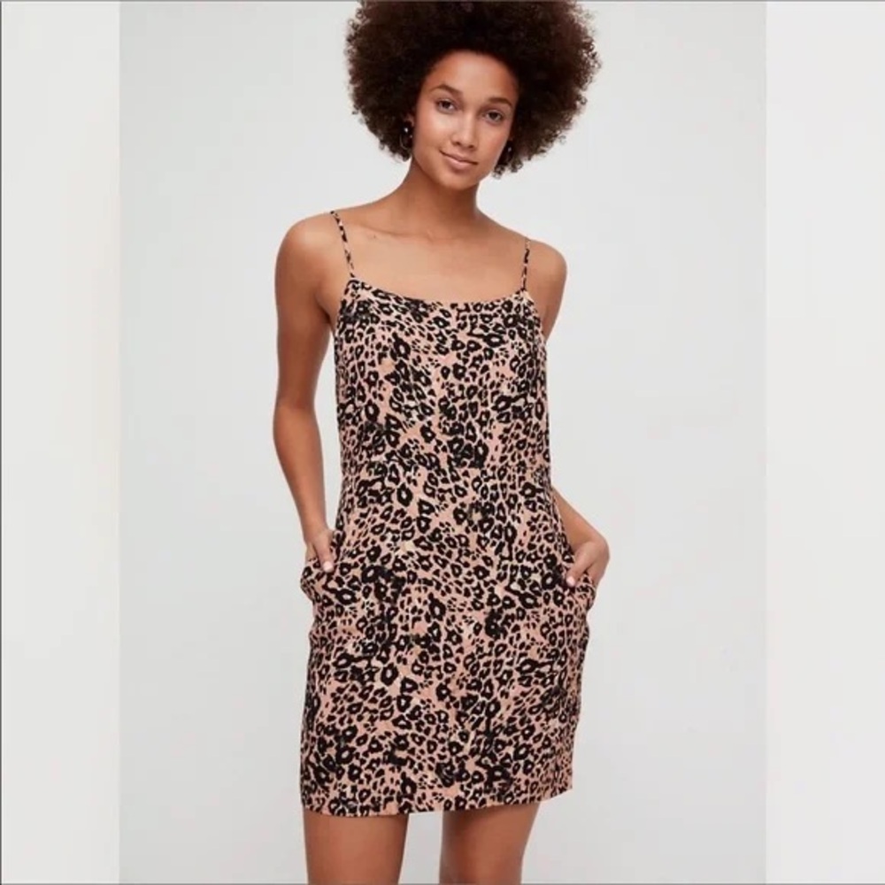 Aritzia Wilfred Isabelle Leopard Print Mini Dress… - image 4
